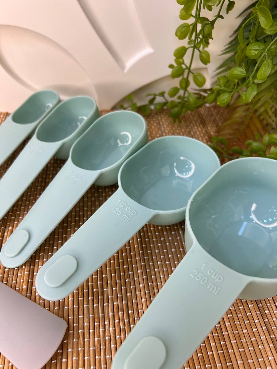 طقم معيار قياس 5 قطع – بلاستيك عالي الجودة مطابق للمواصفات القياسية - اخضر