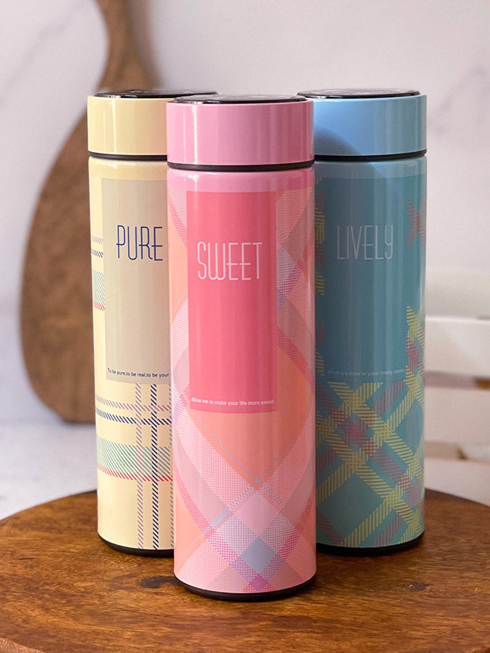 مج حراري للشاي مع فلتر ستانلس ستيل وزجاجة مياه 500 مل