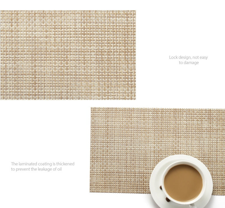 طقم مفارش 6 قطع سفرة و طاولة بي في سي بلاس ميت