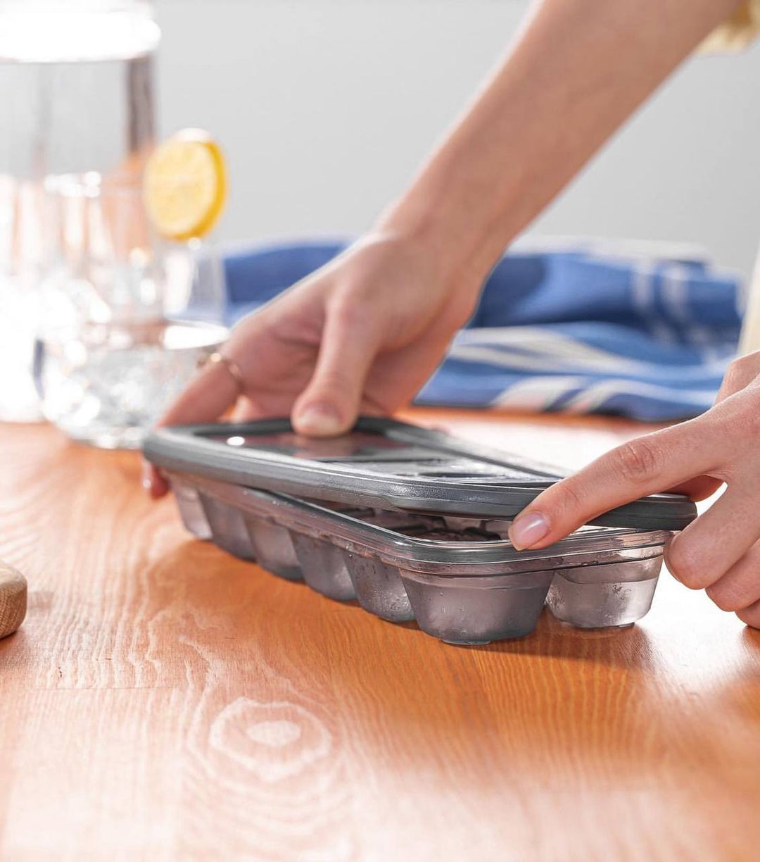 قالب مكعبات الثلج الكبير مع غطاء محكم - تركي الصنع