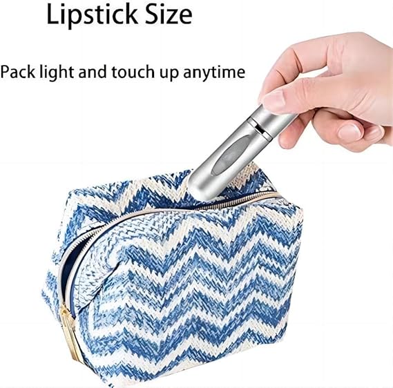 ٢ قطعة بخاخ عطر محمول قابلة لاعادة الملء - مناسب للجنسين زجاج عالي الجودة