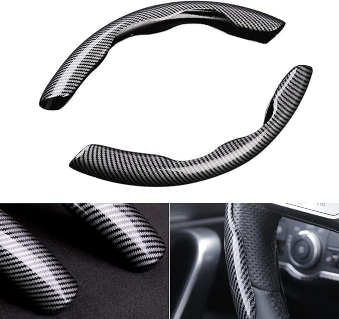 غطاء طارة كربون فايبر فاخر – شكل رياضي وتحكم أقوى لسيارتك