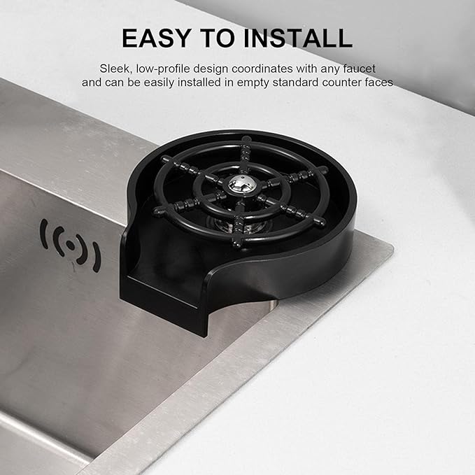 اداة غسل وتنظيف اوتوماتيكية لحوض المطبخ بضغط مياه عالي للشطف السريع - batcino.com