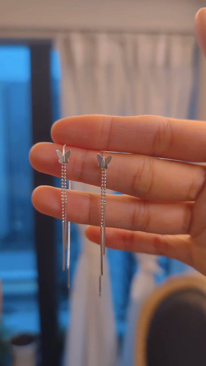 حلق بتصميم فراشه دروب ستانلس