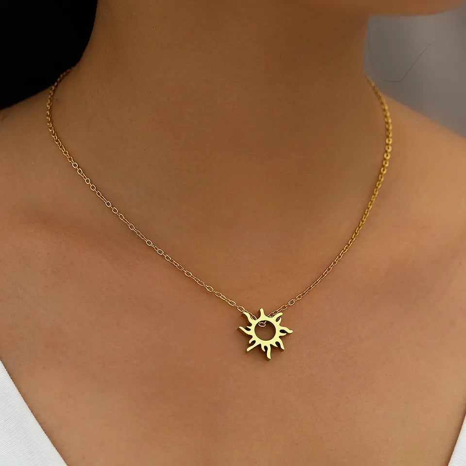 سلسلة ربانزل شروق الشمس - ستانلس 316 + بوكس زهرة عباد الشمس - batcino.com