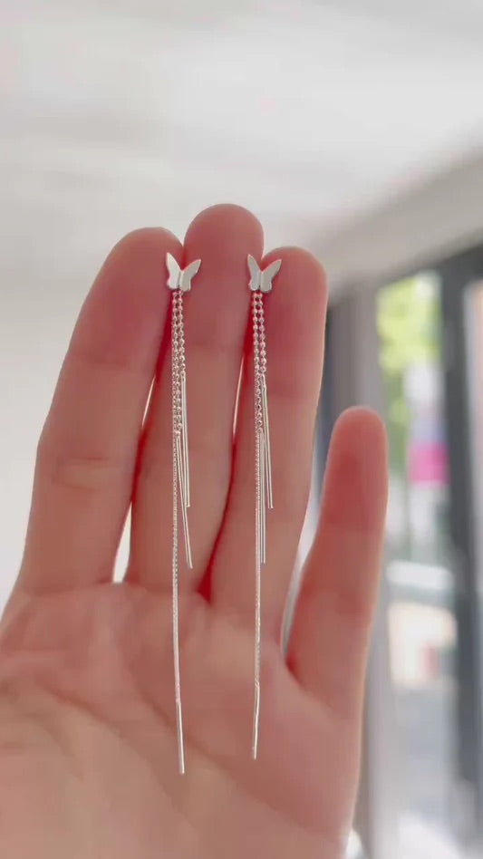 حلق بتصميم فراشه دروب ستانلس