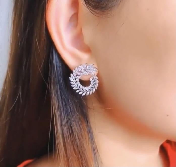 حلق بفصوص زركون - batcino.com