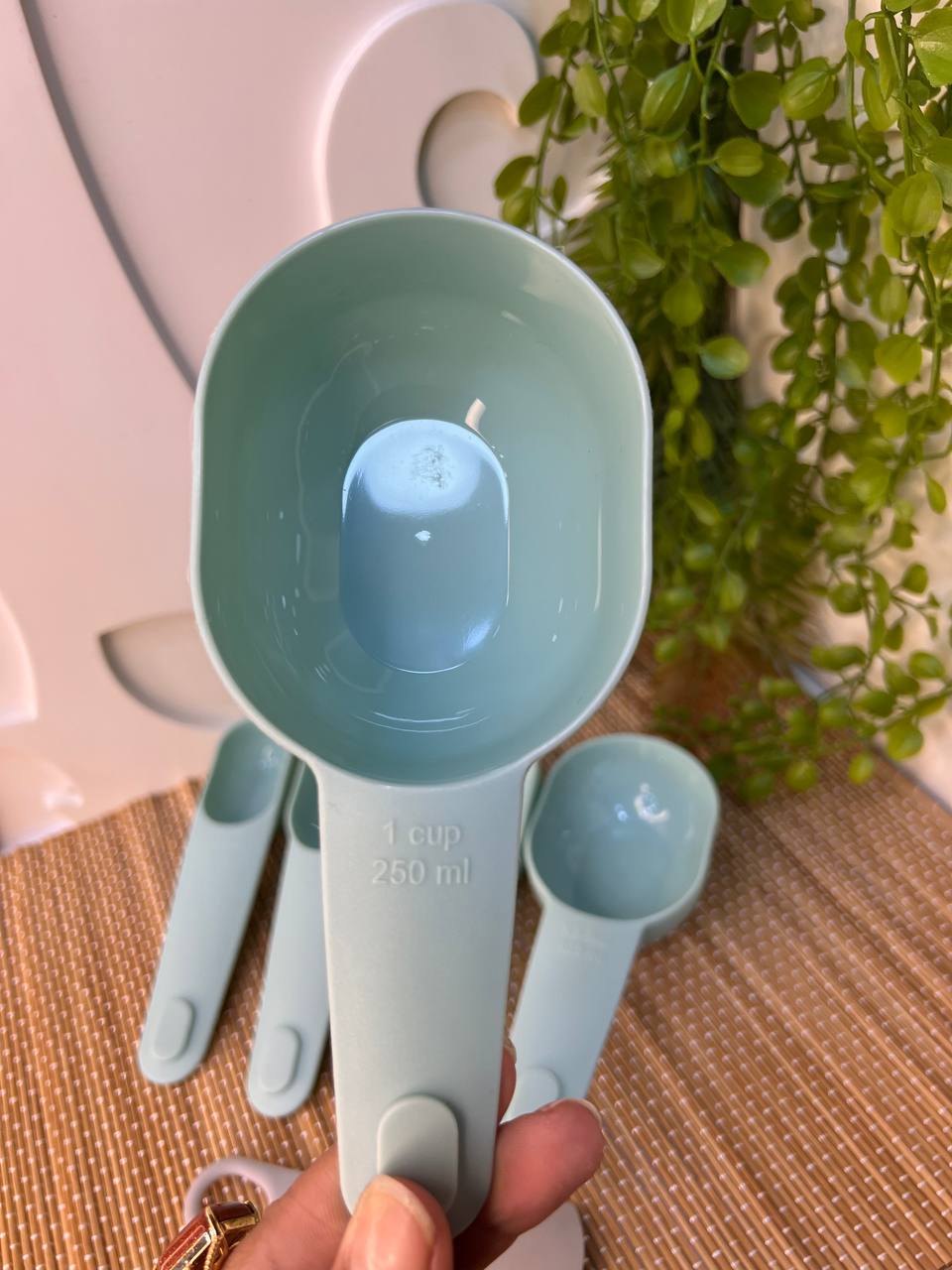 طقم معيار قياس 5 قطع – بلاستيك عالي الجودة مطابق للمواصفات القياسية - اخضر