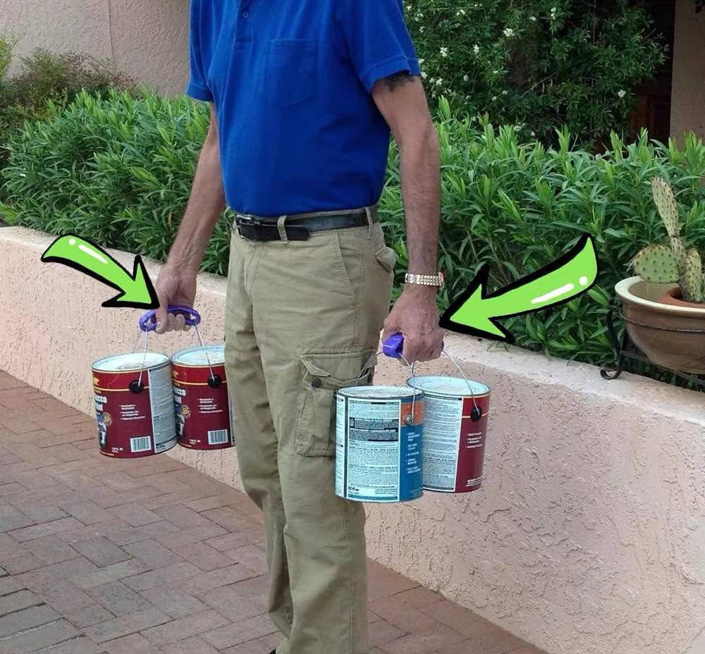 ٢ قطعة حامل اكياس مزود بمقبض سيلكون من كليك كاري