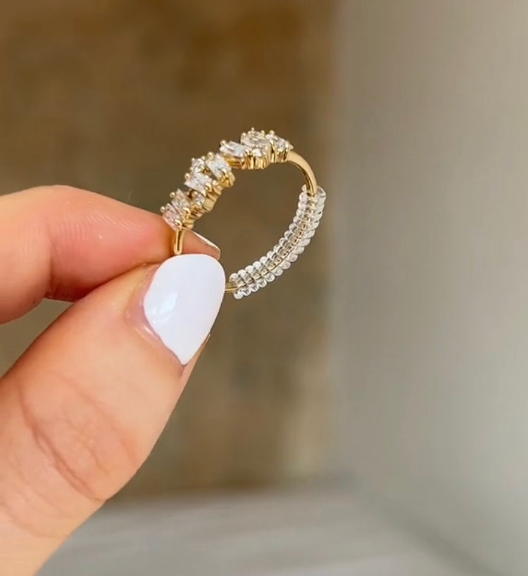 2 قطعة سيليكون تضيق خواتم