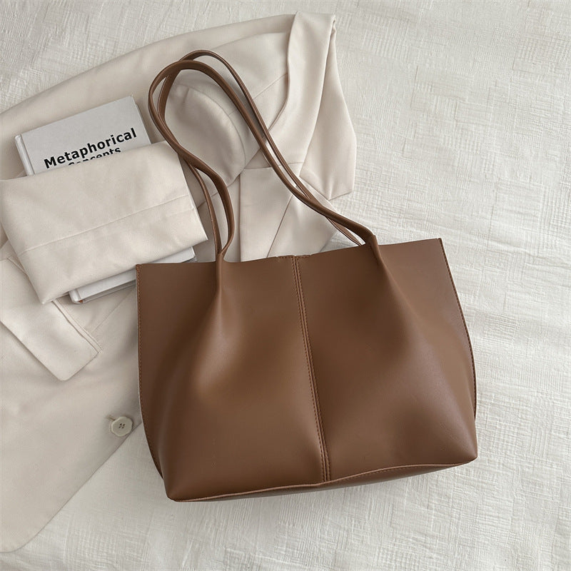 حقيبة كتف نسائية جلد صناعي PU – تصميم بسيط وأنيق