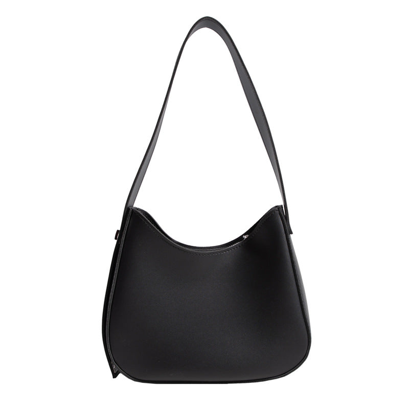 حقيبة كتف نسائية جلد PU مع تعليقة – لون كريمي أنيق