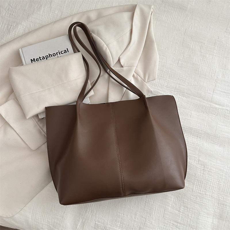 حقيبة كتف نسائية جلد صناعي PU – تصميم بسيط وأنيق