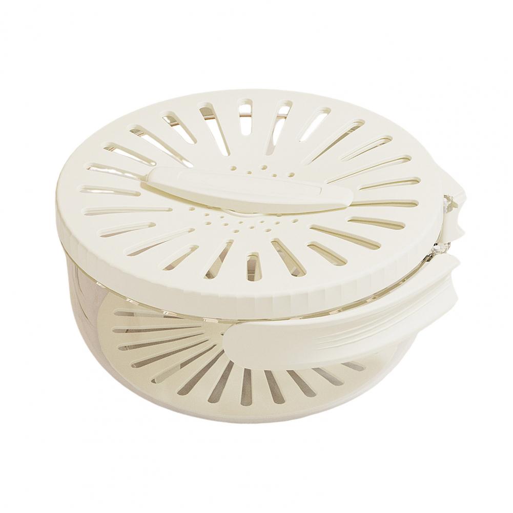 علبة الثلاجة 4 في 1 مزودة بمصفي داخليا لغسل وتجفيف الفواكة وغطاء سمارت يتحةل ليد عند الفتح