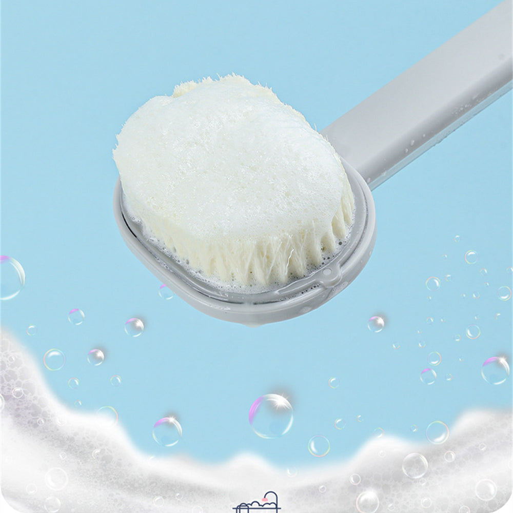 فرشاة استحمام  ناعمة بخزات شاور بمقبض طويل للدش 38 سم