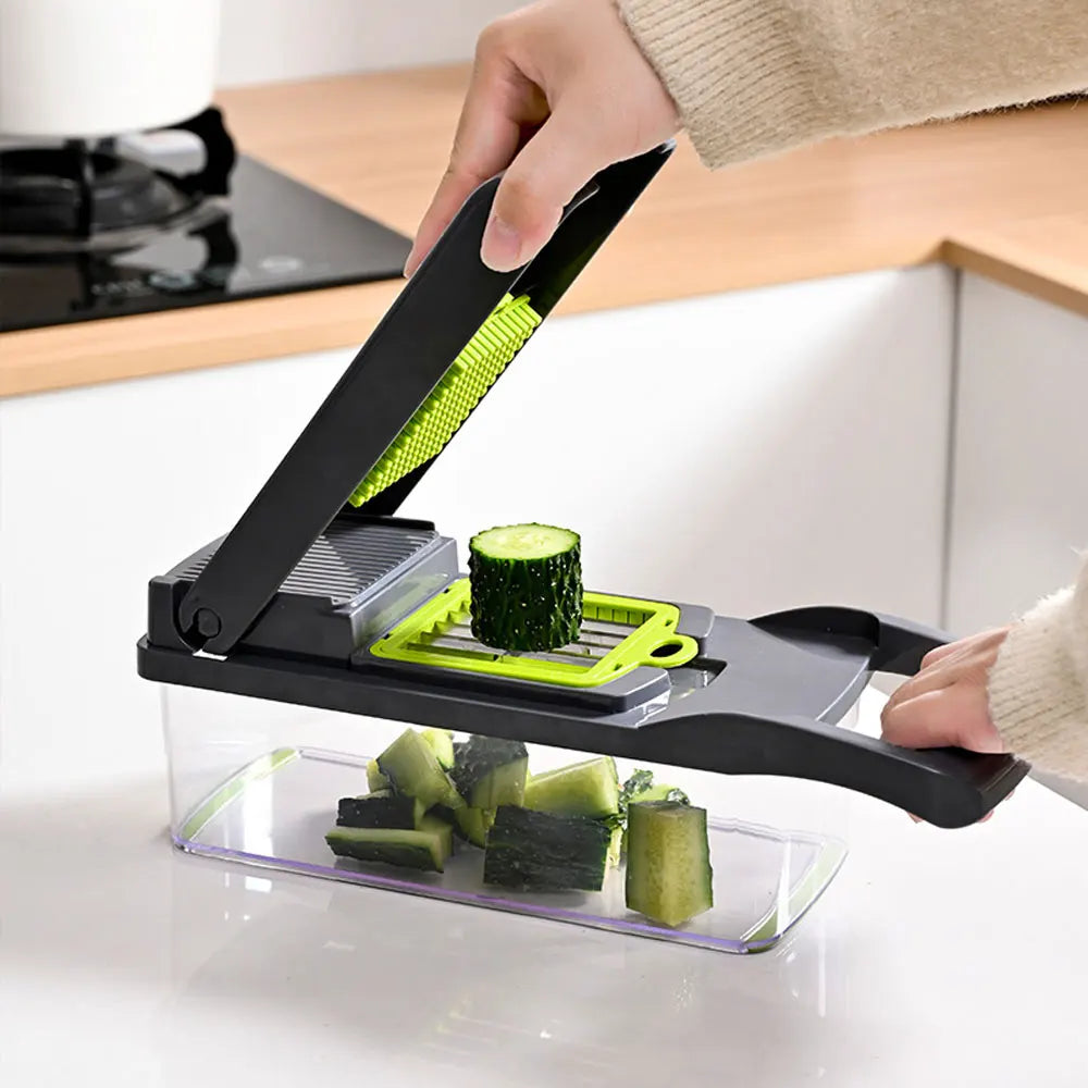 قطاعة خضروات وبصل احترافية متعددة الوظائف ١٤ في ١