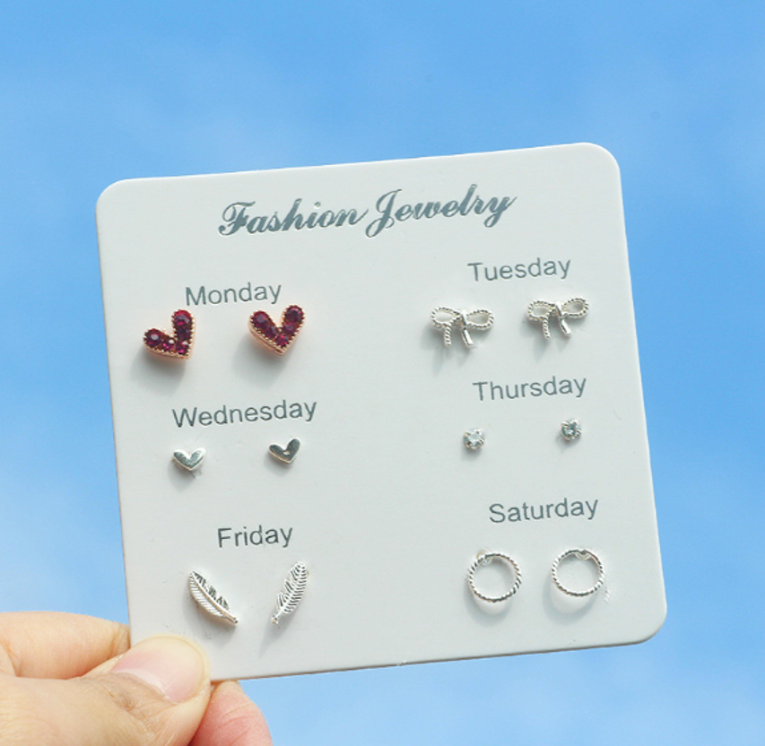 مجموعة متنوعة من 6 حلقان مختلفة