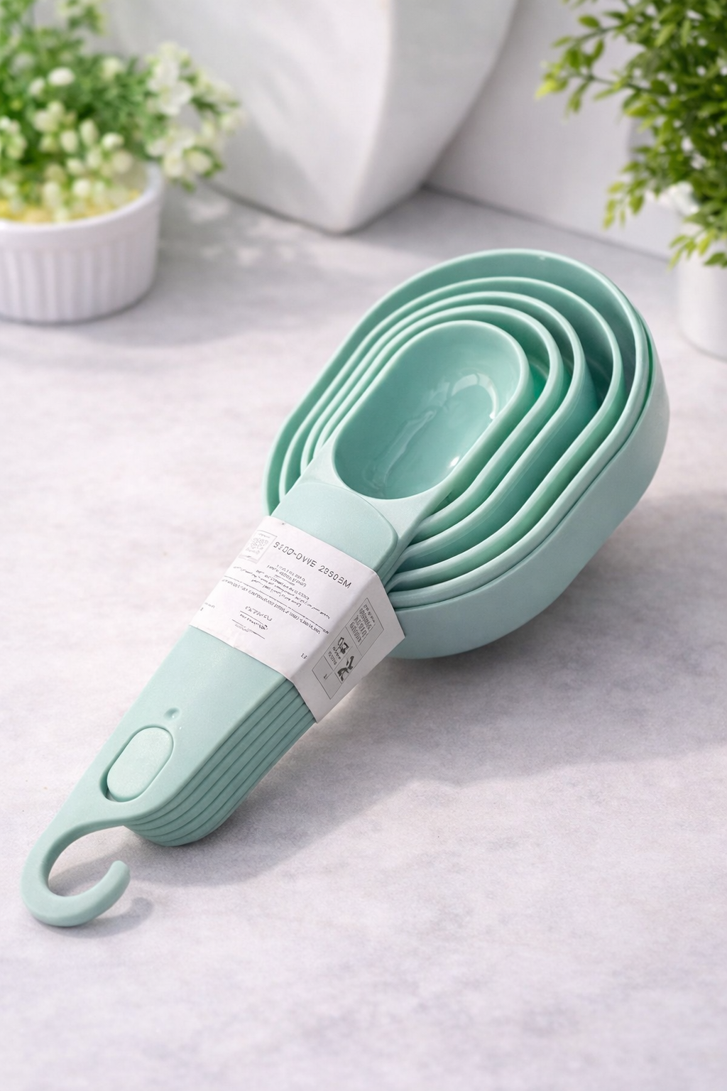 طقم معيار قياس 5 قطع – بلاستيك عالي الجودة مطابق للمواصفات القياسية - اخضر