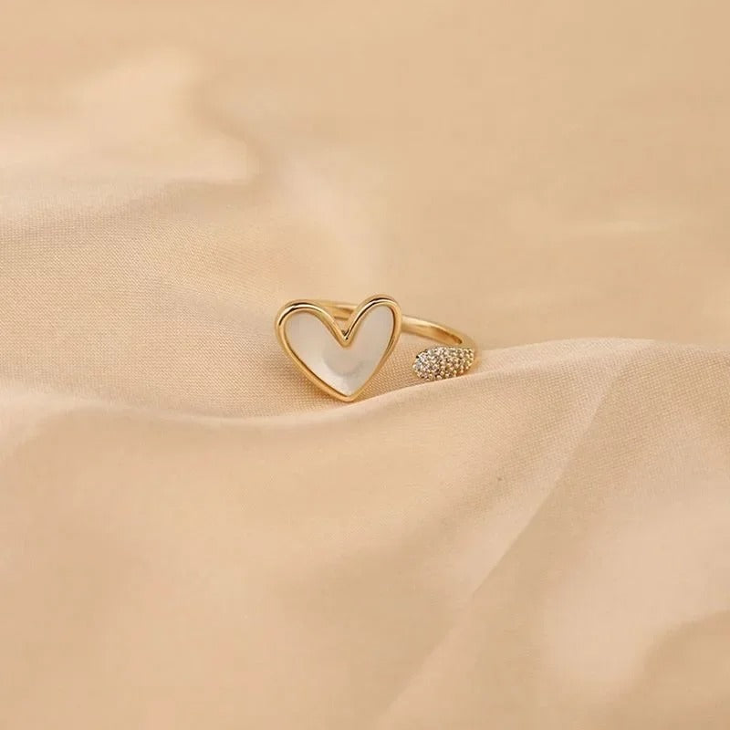 خاتم كاجوال تصميم قلب - مقاس حر