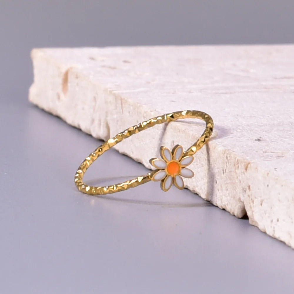 خاتم زهور الياسمين بتصميم رقيق ومميز