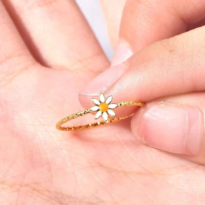 خاتم زهور الياسمين بتصميم رقيق ومميز