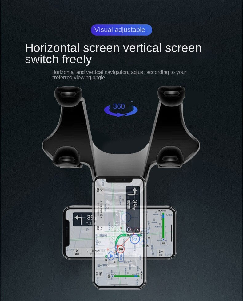 حامل موبايل في مراية السيارة 180 درجة - batcino.com