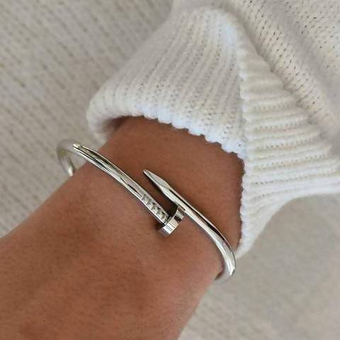 nail bracelet gold - rose gold - silver - batcino.com