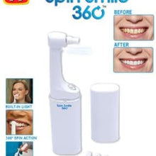 مبيض اسنان سبين سمايل 360 بسرعة 18000 لفة/الدقيقة - batcino.com