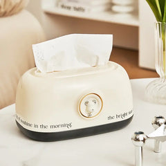 علبة مناديل اكريليك بسوستة بشكل ديكوري مميز