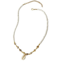 سلسلة بحر خرز مع صدف طبيعي