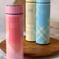 مج حراري للشاي مع فلتر ستانلس ستيل وزجاجة مياه 500 مل