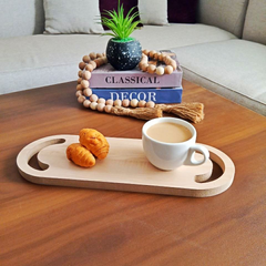 صنية الافطار والمشروبات الساخنة