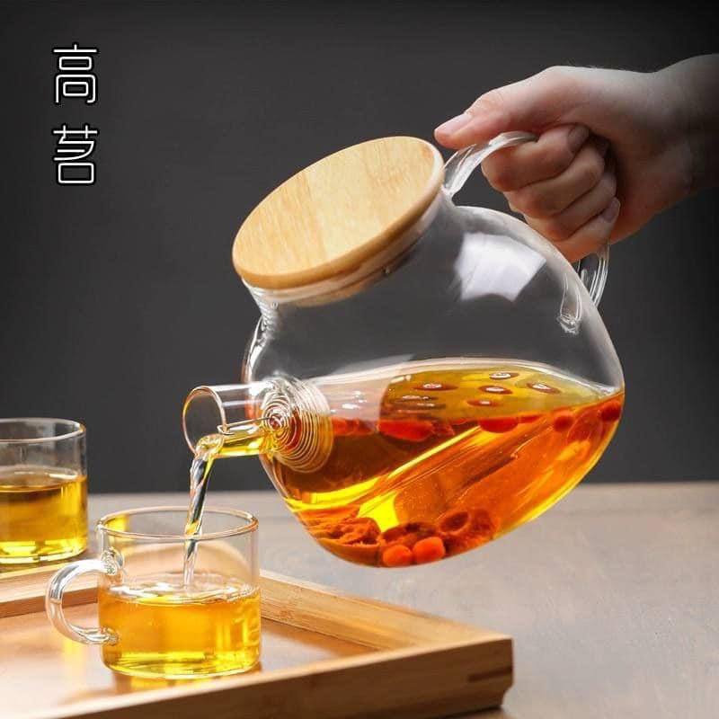 طقم براد بايركس حراري للشاي مع 4 فنجان