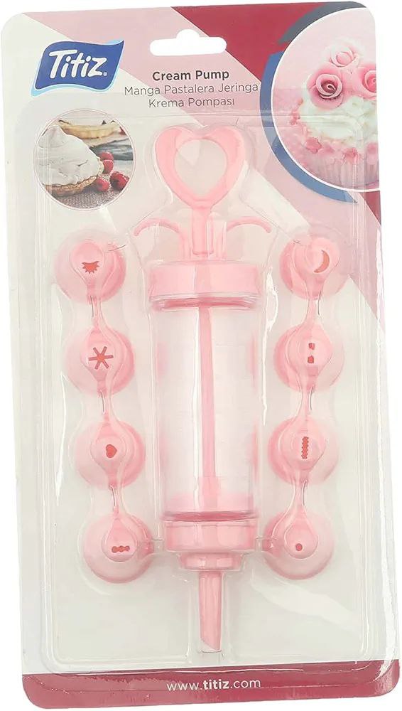 حقنة حلواني تركي - مكبس كريم ضغط لتزين الحلويات