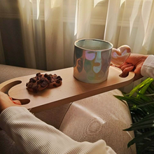 صنية الافطار والمشروبات الساخنة