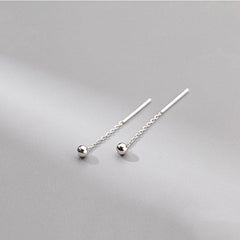 حلق برسينج مطلي بالفضه بتصميم بسيط ومميز