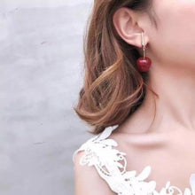 حلق بتصميم فاكهة التفاح - batcino.com