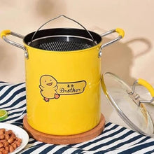 حلة تحمير بطوط تيفال بالباسكت وغطاء زجاجي المكونات: حلة + غطاء زجاج حراري + باسكت شبك + مقبض استانلس