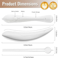 قلم كهربائي لفن اللاتيه، قلم نحت القهوة
