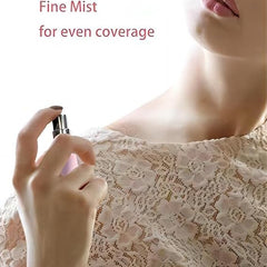 ٢  قطعة بخاخ عطر محمول قابلة لاعادة الملء - مناسب للجنسين زجاج عالي الجودة