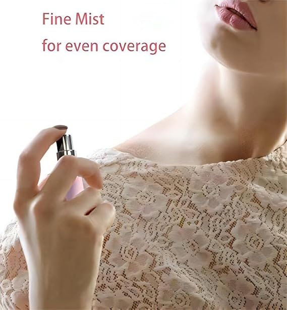 ٢  قطعة بخاخ عطر محمول قابلة لاعادة الملء - مناسب للجنسين زجاج عالي الجودة