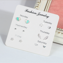 مجموعة متنوعة من 6 حلقان مختلفة