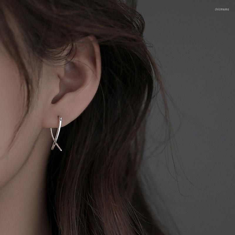 حلق كاجوال مطلي بالفضه تصميم مميز