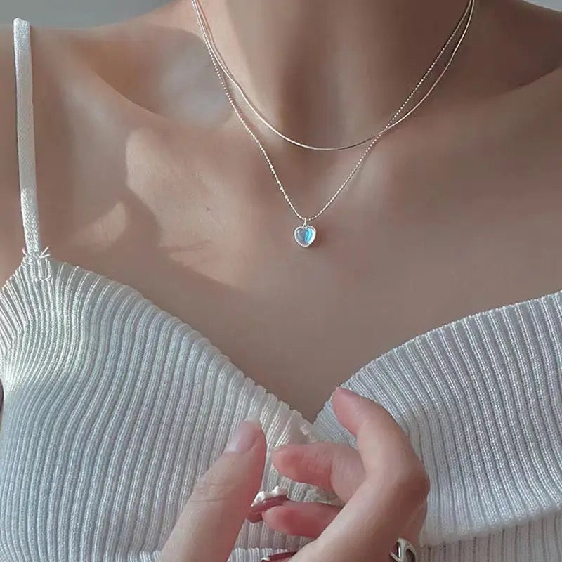 سلسلة قلب تصميم فرنسي مميز - batcino.com