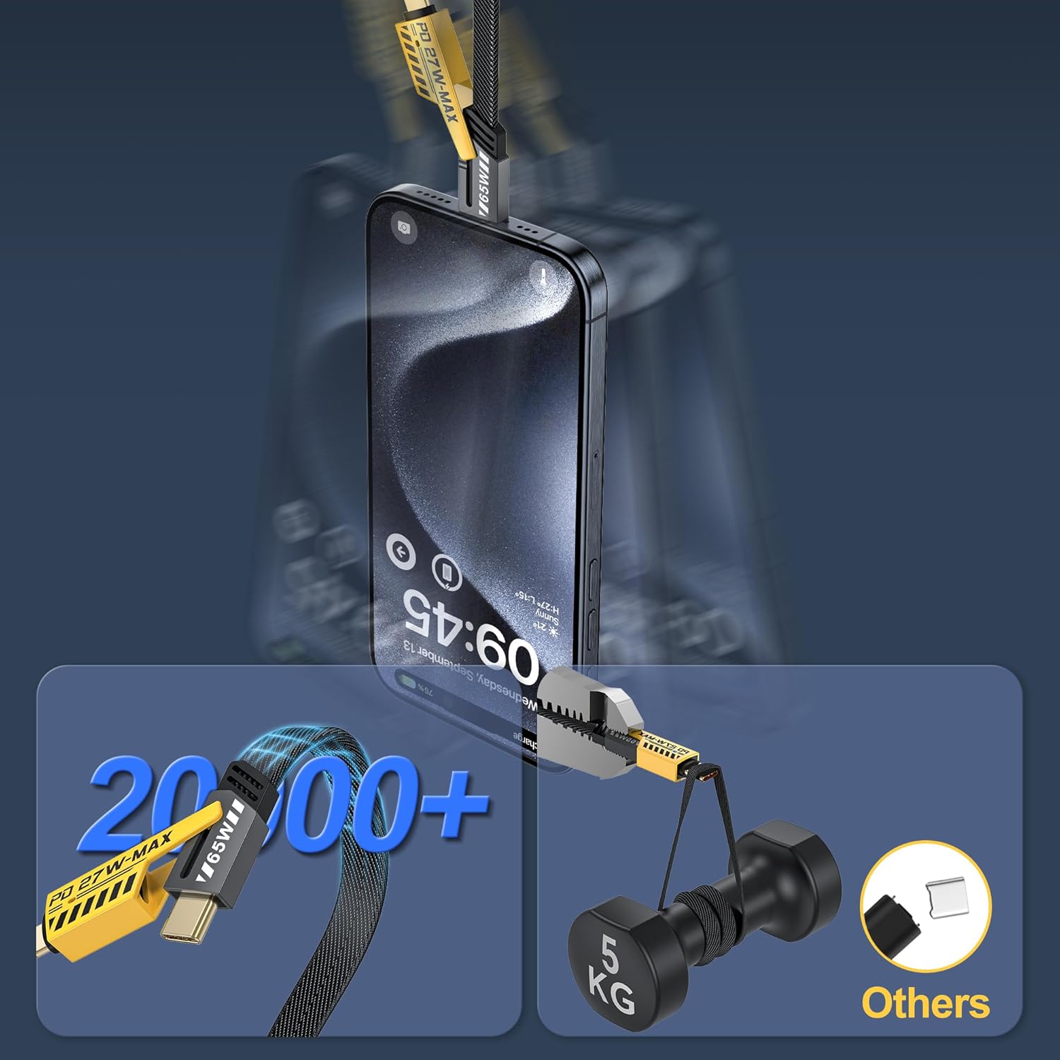 كابل متعدد الاستخدام 4 في 1 USB كابل معدن من الخارج نحاس من الداخل