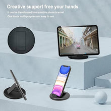 مجموعة محول كابل شحن متعدد 9 في 1 نوع سي إلى مايكرو لايتنينج ايه يمكن استخدامه كحامل موبايل - أسود)