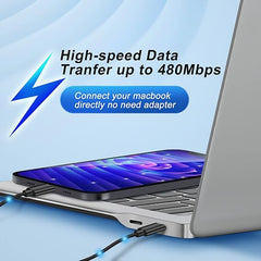 مجموعة محول كابل شحن متعدد 9 في 1 نوع سي إلى مايكرو لايتنينج ايه يمكن استخدامه كحامل موبايل - أسود)