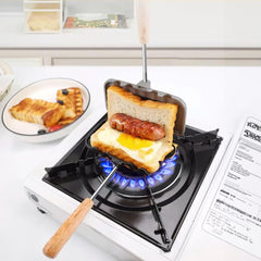 توستر ساندويتشات بوجهين من اواسيسجالور مقلاة غير لاصقة لصنع الجبن المشوي للافطار والبانكيك والاومليت