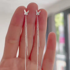 حلق بتصميم فراشه دروب ستانلس