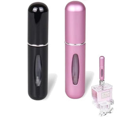 ٢  قطعة بخاخ عطر محمول قابلة لاعادة الملء - مناسب للجنسين زجاج عالي الجودة